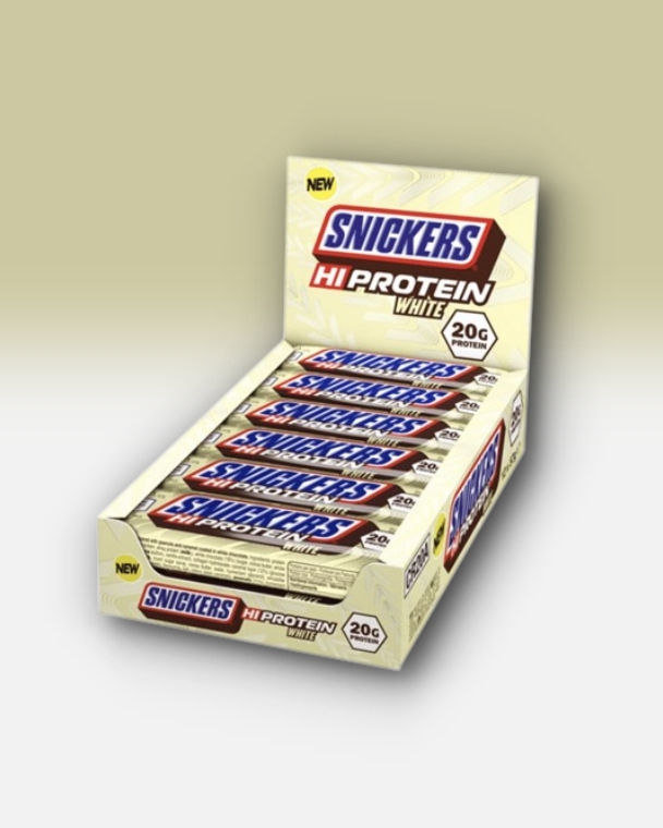 Snickers White Chocolate Hi-Protein Bar (12-pack) - DATODEAL! - collagen powder