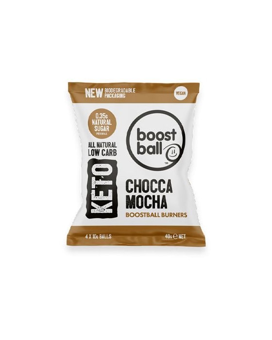 BoostBall Keto - Chocca Mocha 40g - vanilla protein powder