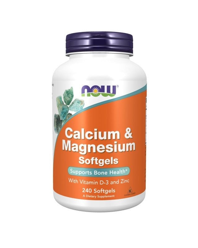 Now Foods Calcium & Magnesium & Vit D - 240 soft gels - vitamin well
