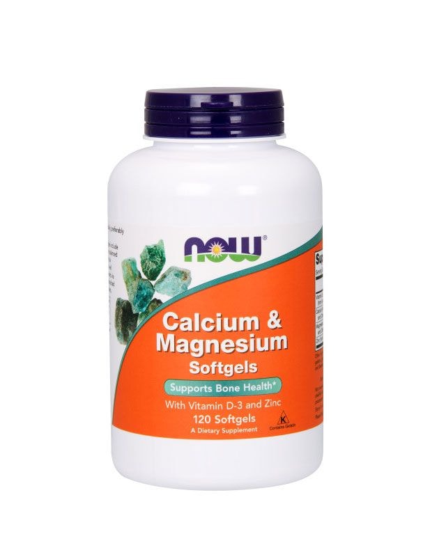 Now Foods Calcium & Magnesium & Vit D - 120 soft gels - vitamin well