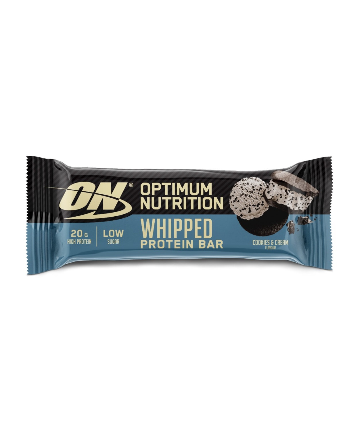 Optimum Nutrition - Whipped Protein Bar - Cookies & Cream 62g - milk chocolate