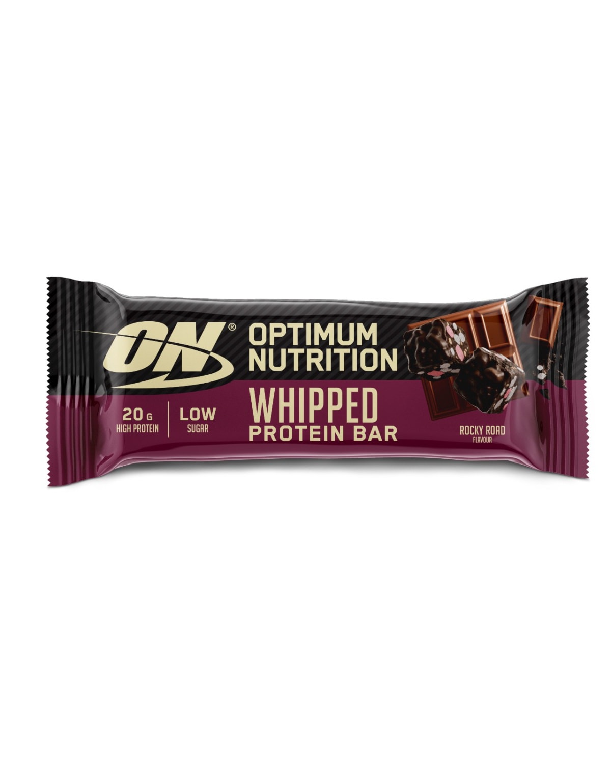Optimum Nutrition - Whipped Protein Bar - Rocky Road 60g - milk chocolate