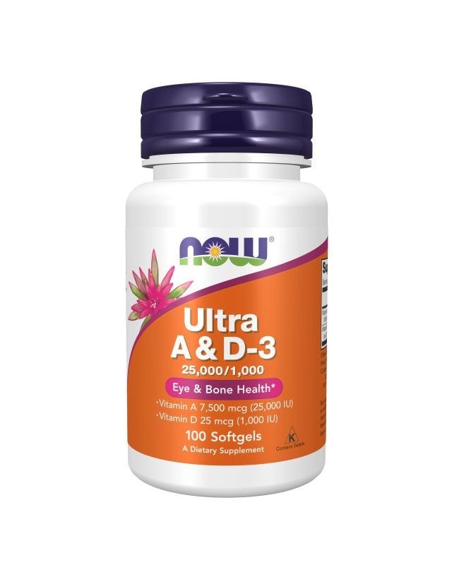 Now Foods Ultra A&D - 25000/1000 - 100 soft gels - vitamin for