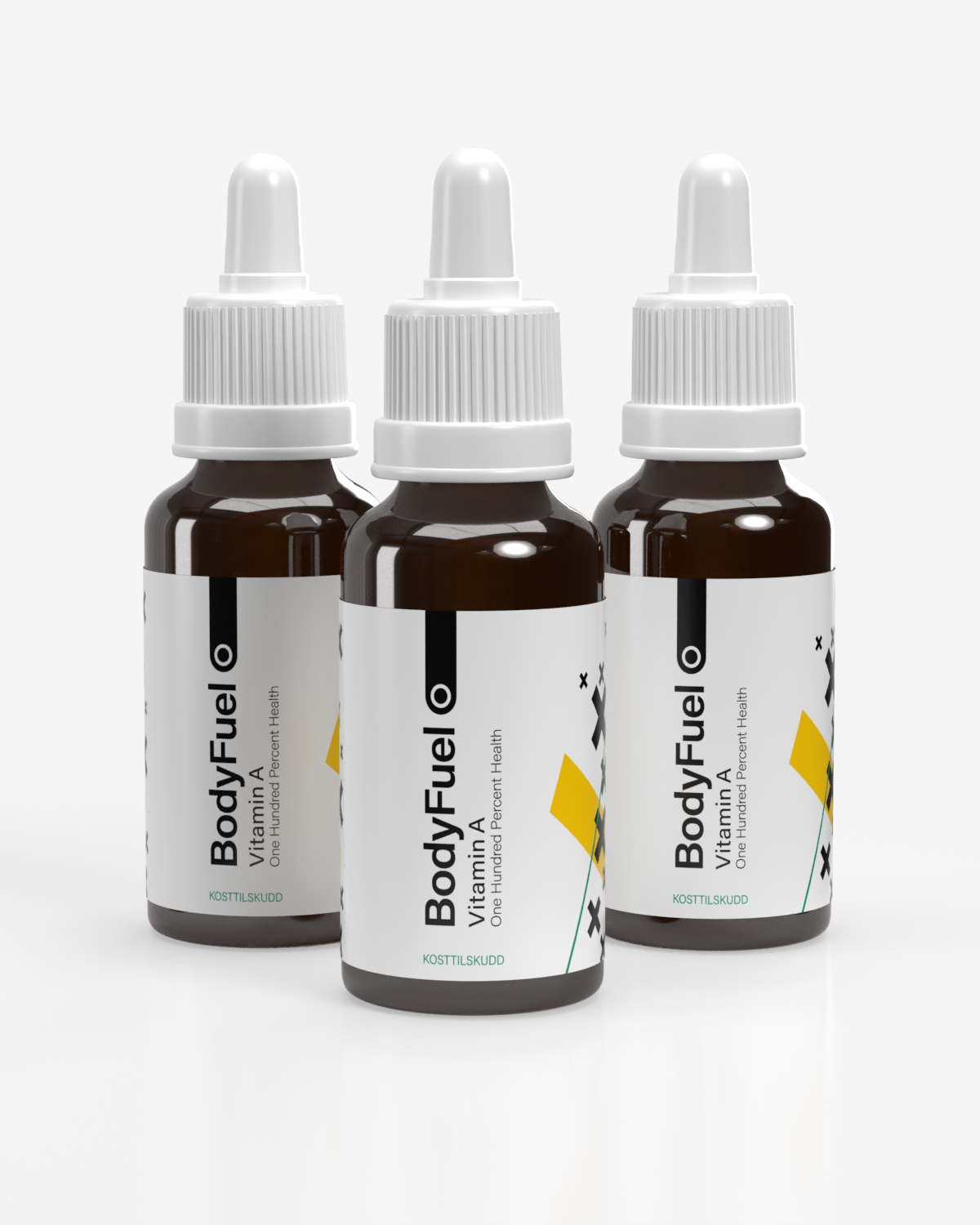 3x BodyFuel Super-Strength Vitamin A - TRE ÅRS FORBRUK! - olje til