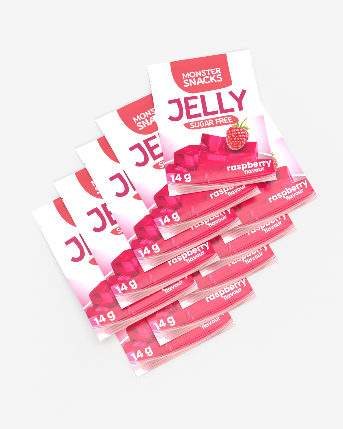 Monster Sugar Free Jelly - Radical Raspberry 10x14g
