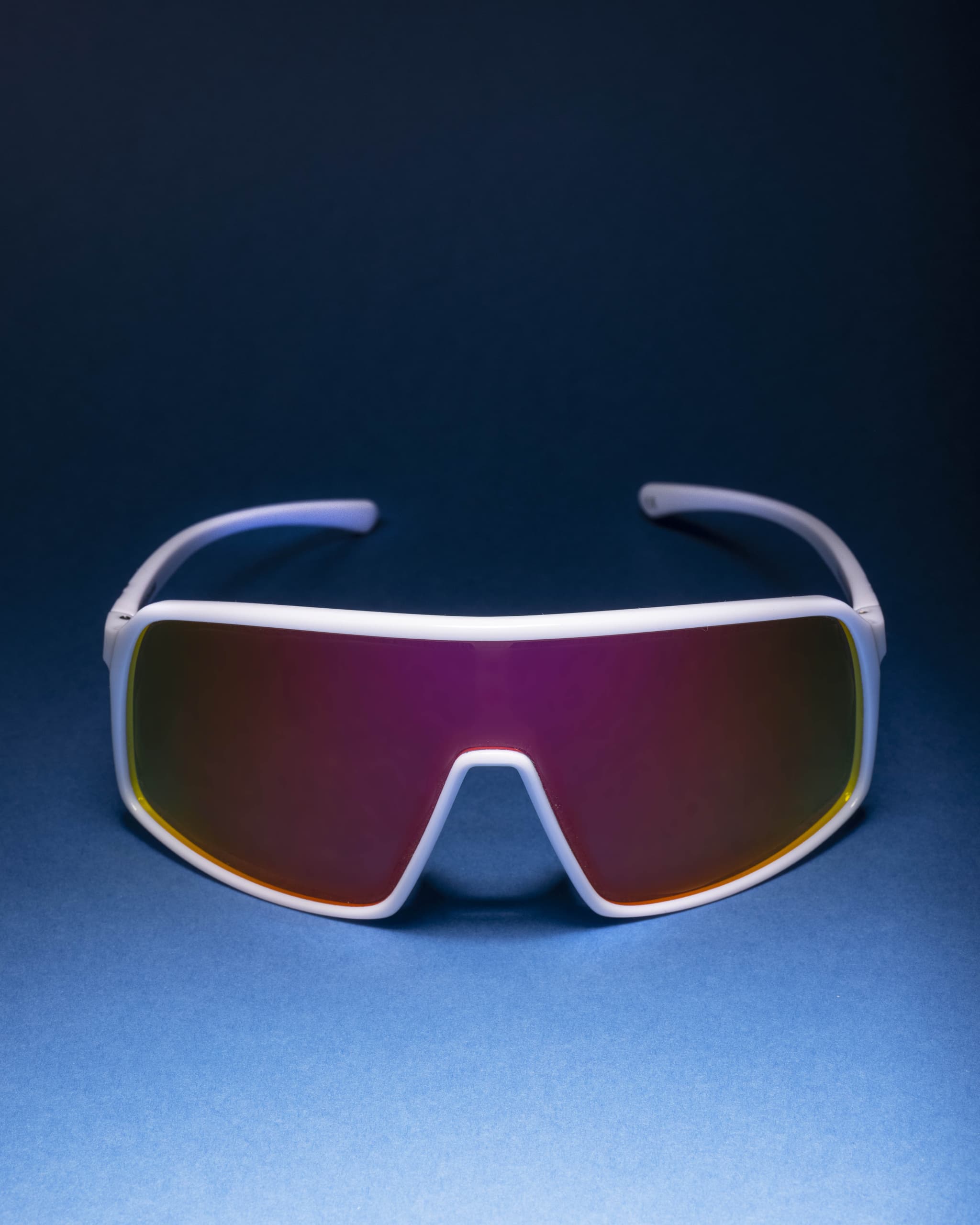 Outdoor & Essentials Spectacle Sunglasses White + Red Mirror1