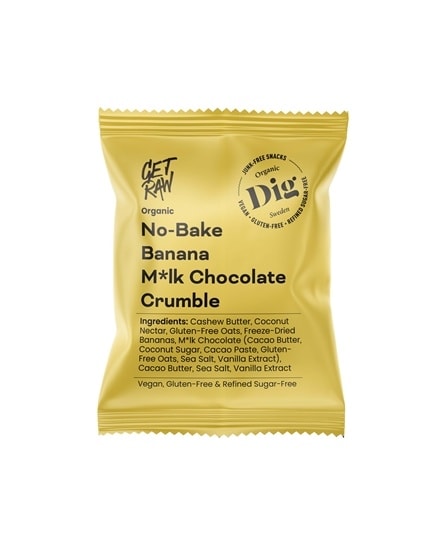 Dig No-Bake Banana and M*lk chocolate Crumble 35g - protein for