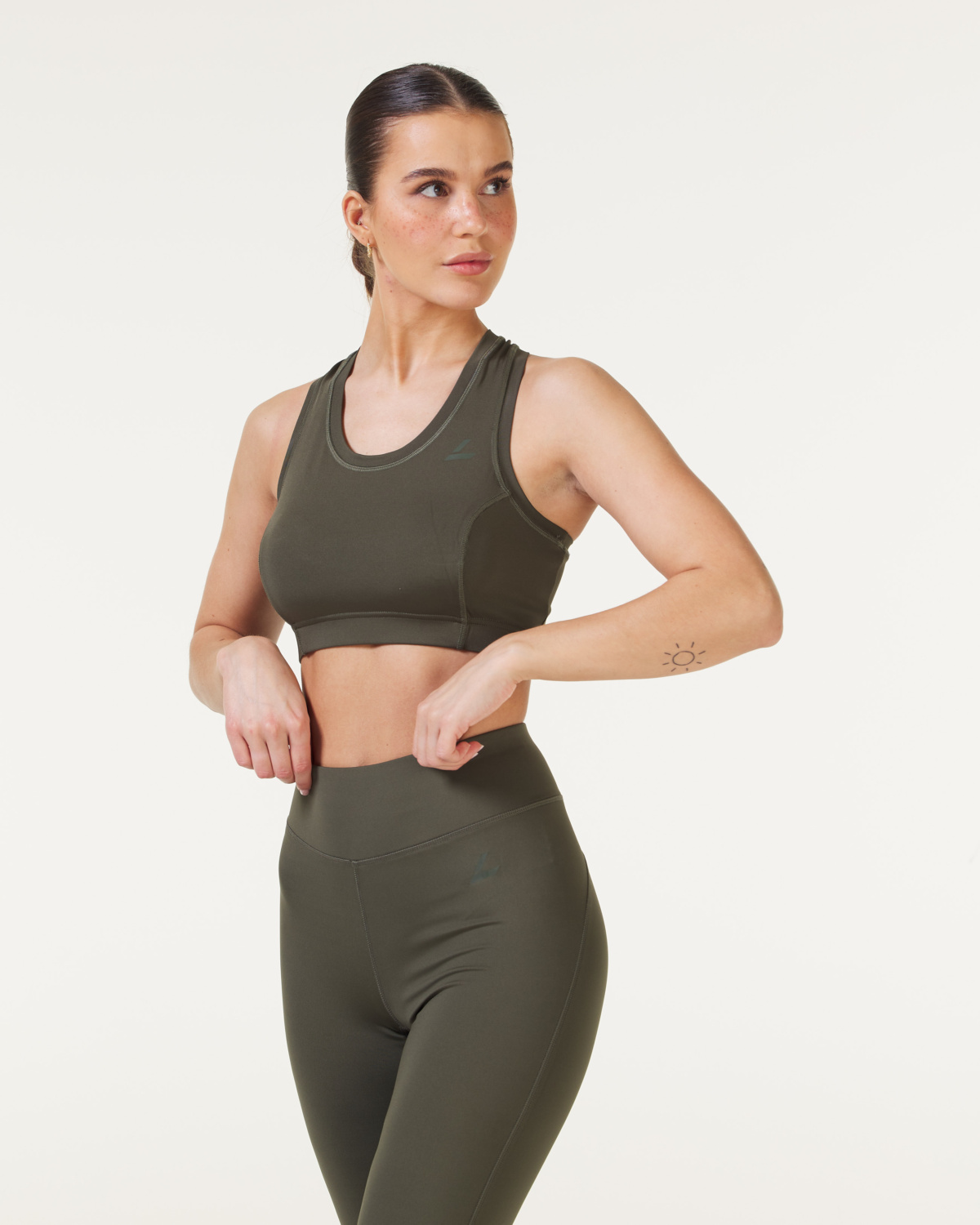 LEVITY Elemental Bra Green Olive - XL A/B - sports bh