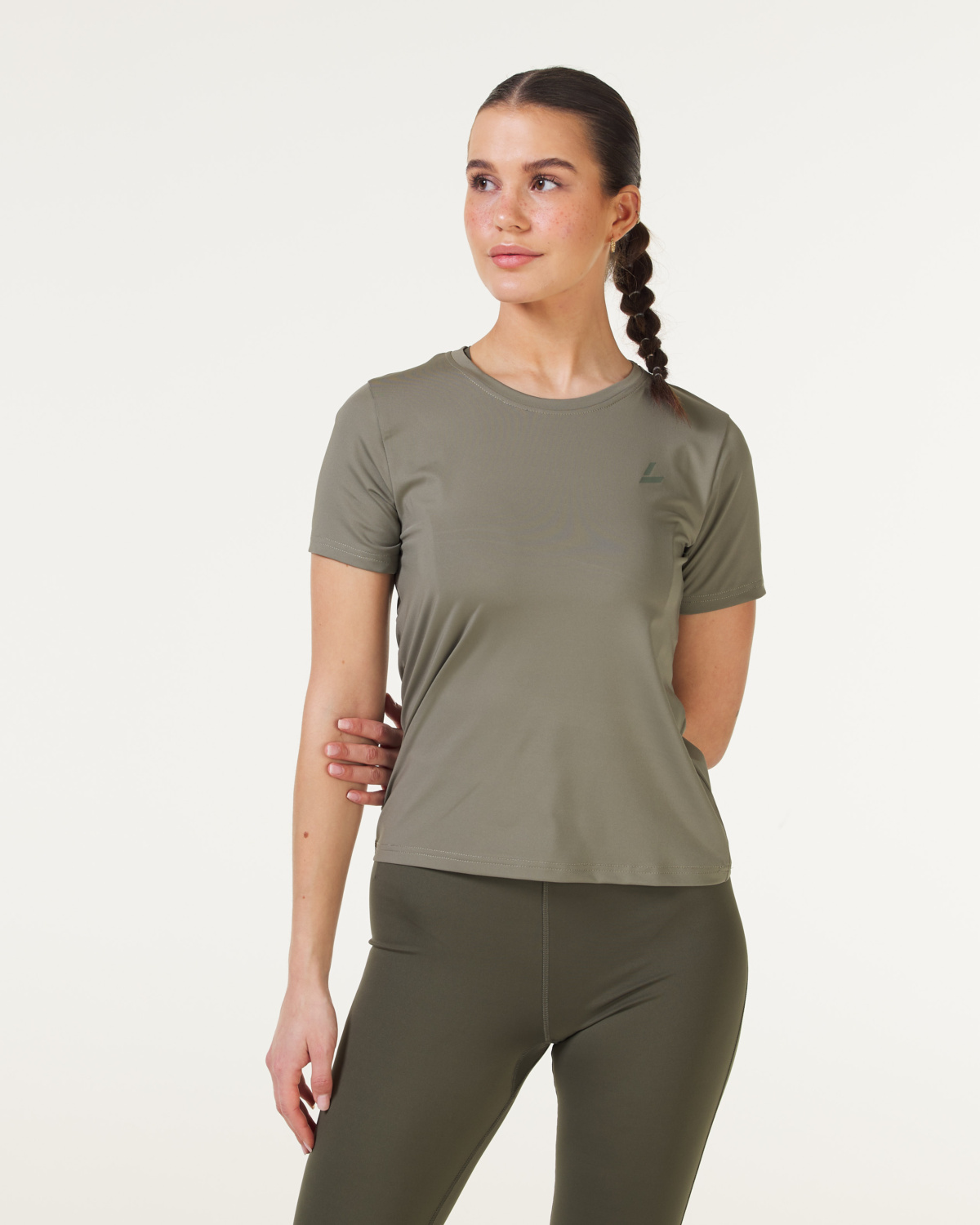 LEVITY Elemental T-shirt Green Olive - S - skjorte