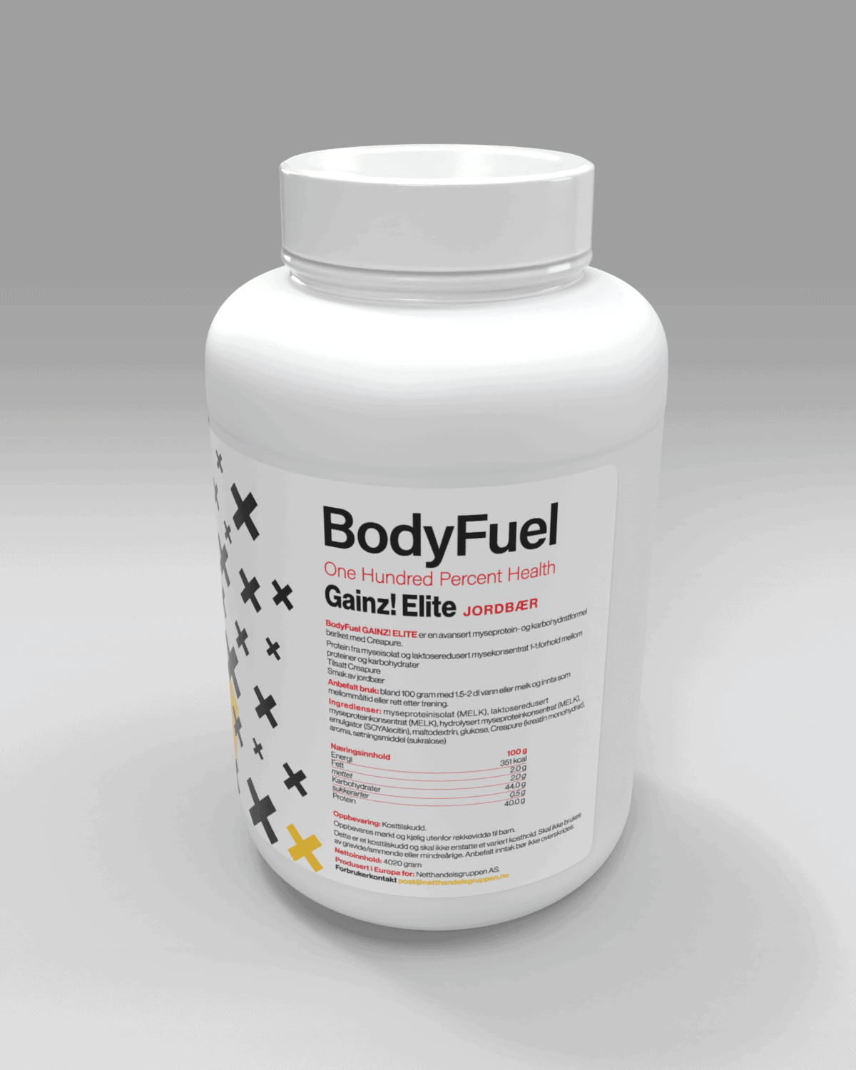 Body Fuel - gainz elite - jordbær_V02