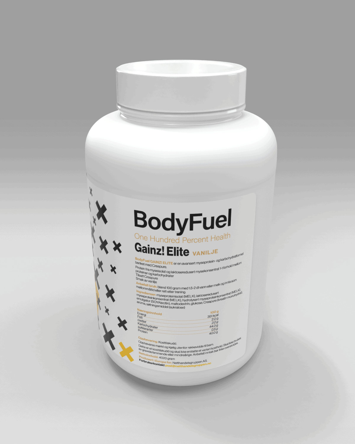 Body Fuel - gainz elite - vanilje_V02