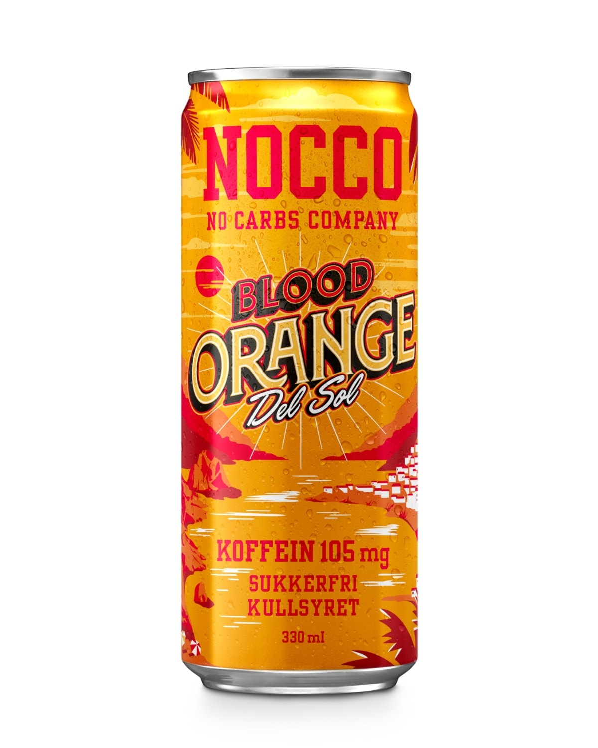 NOCCO Blood Orange del Sol 330ml - protein for