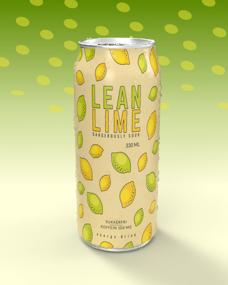 Lean Lime Energy Drink 330ml Tights.no