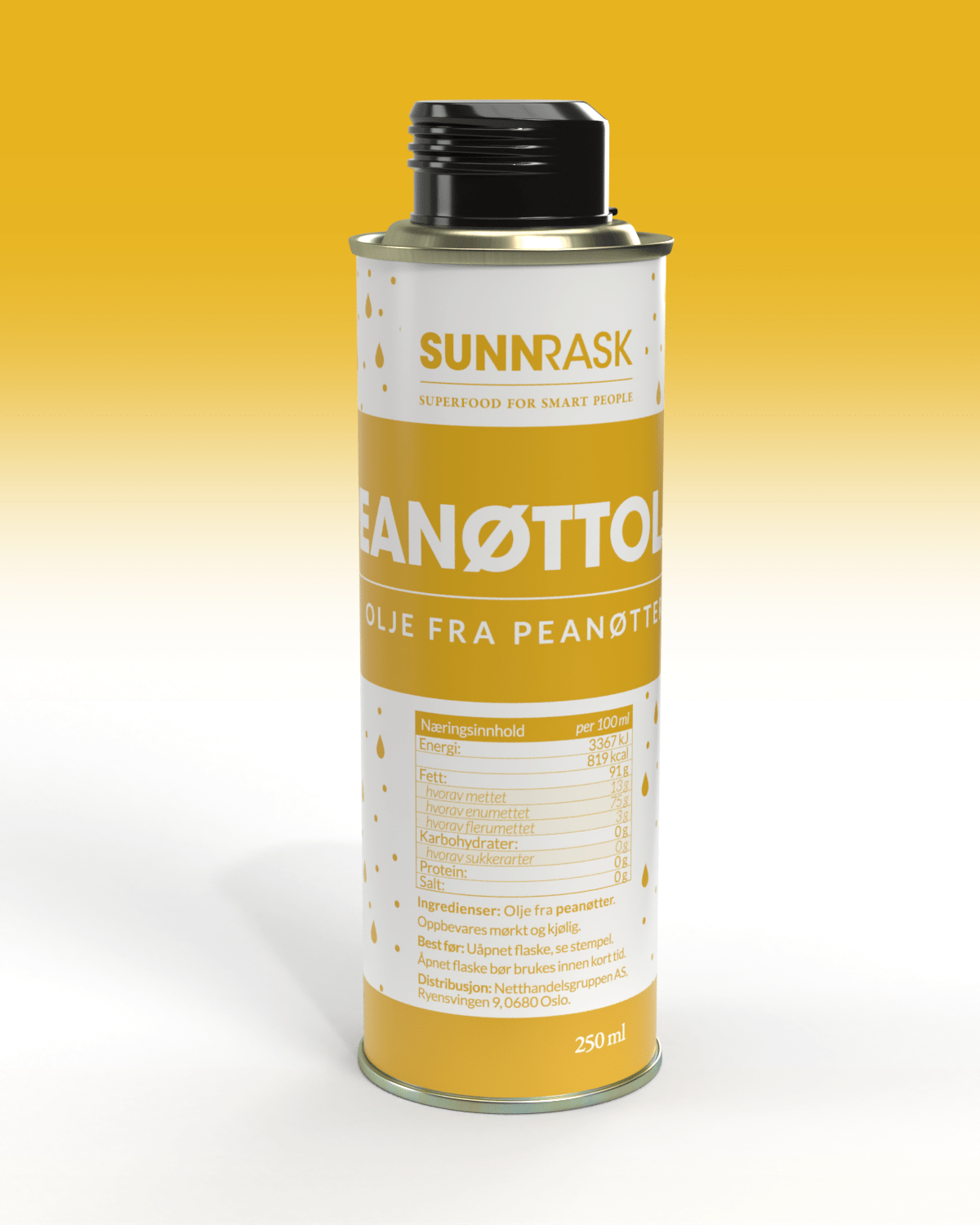 SunnRask - Flavoured olive oils_Olje Fra Peanotter_V01