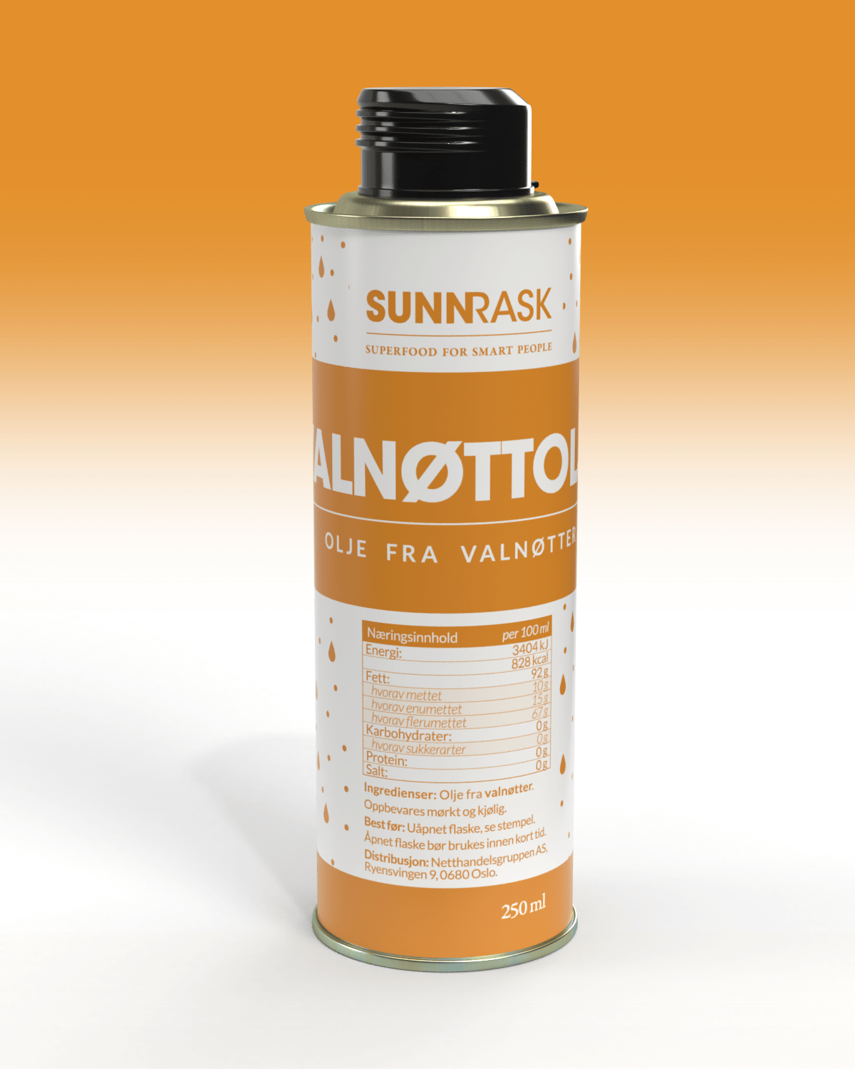 SunnRask - Flavoured olive oils_Olje Fra Valnotter_V01