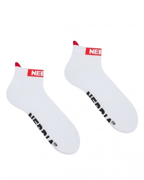 NEBBIA "SMASH IT" Ankle Lenght Socks 102 White - 43-46 - clothes