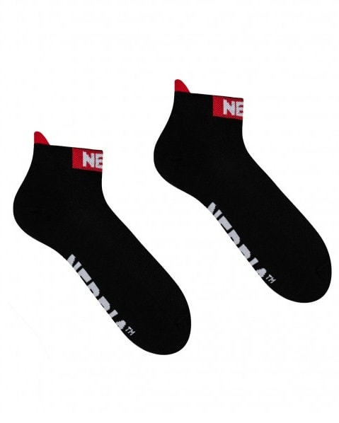 NEBBIA "SMASH IT" Ankle Lenght Socks 102 Black - 43-46 - clothes