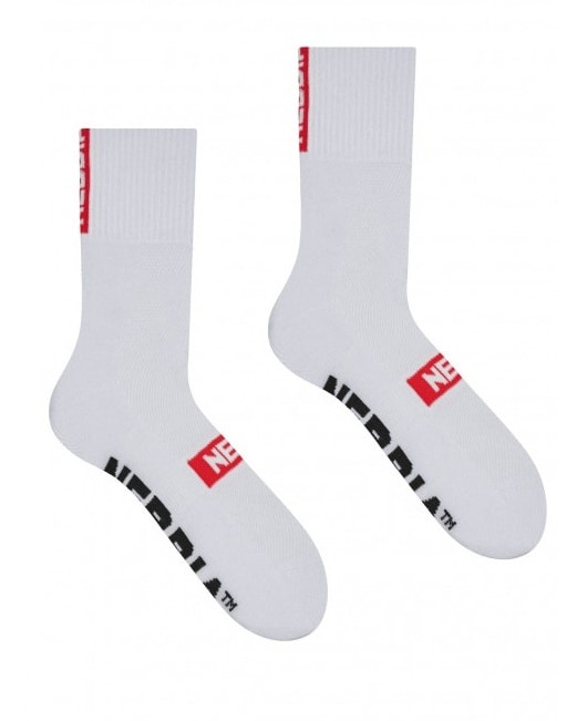 NEBBIA "EXTRA MILE" Crew Socks 103 White - 35-38 - clothes