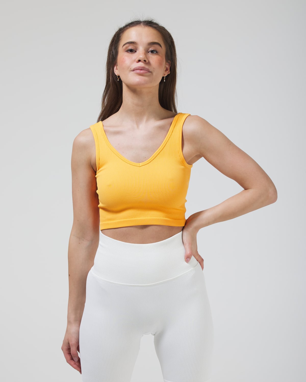 Bumpro Perfect Rib V-Bra Orange - XL - til