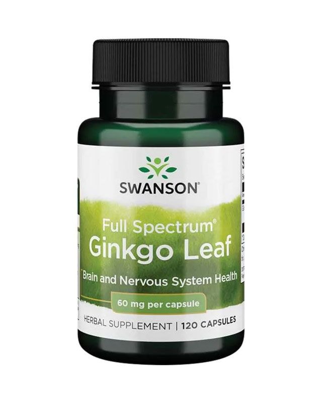 Swanson - Ginkgo Leaf Full Spectrum - 60mg - 120 caps - the