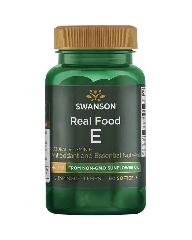 Swanson - Real Food E - 60 soft gels - vitamin supplements