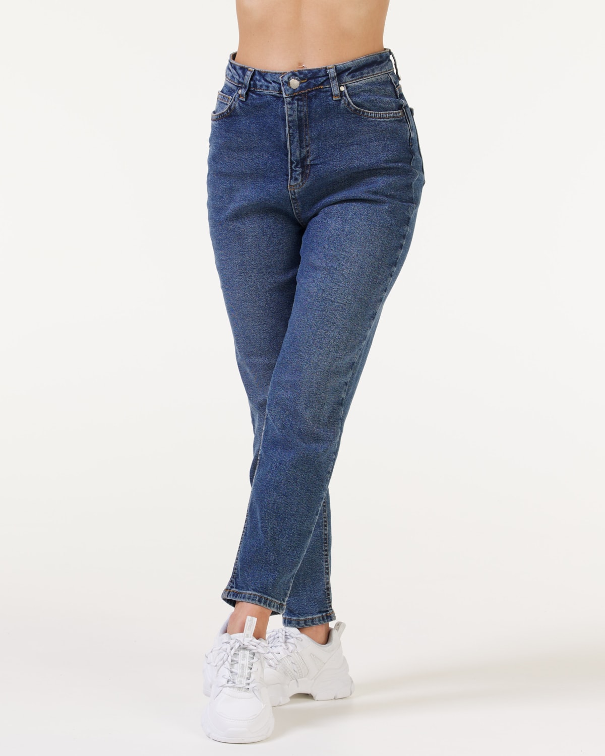 Weightless Blanche Mom Jeans Dark Blue - M/30" - til