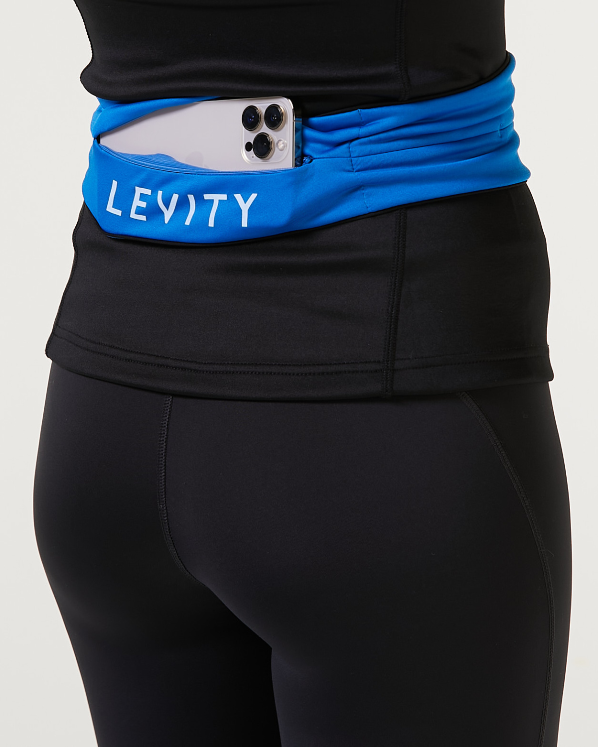 LEVITY Fast Lane Running Belt Blue - S - til