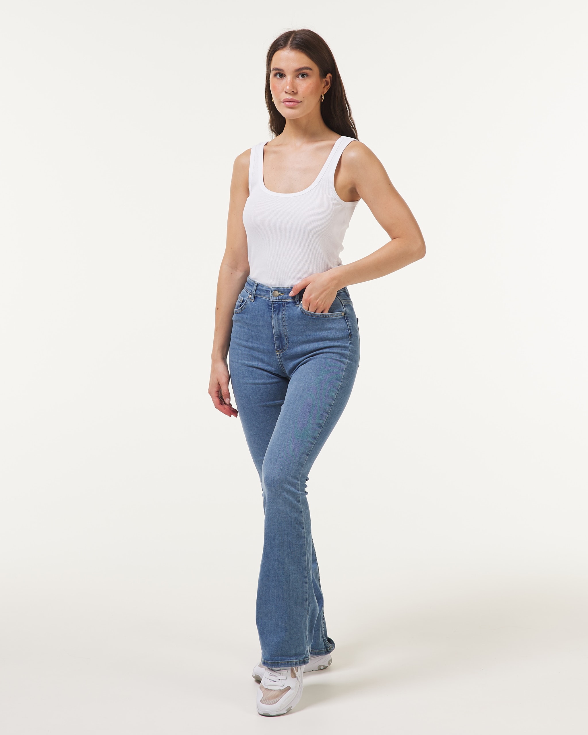 Chrissy Boot Cut Jeans Light Blue 1