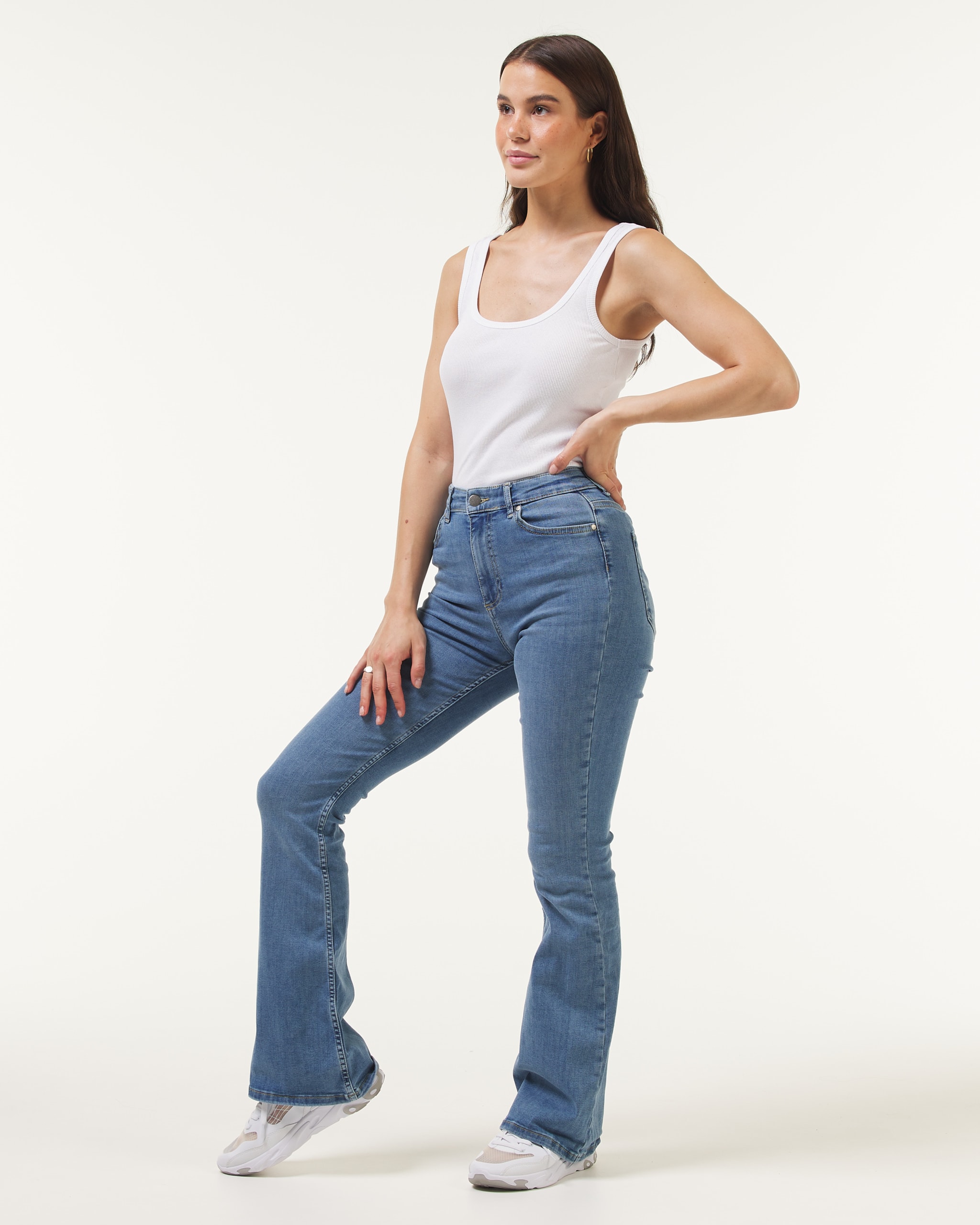 Chrissy Boot Cut Jeans Light Blue 3