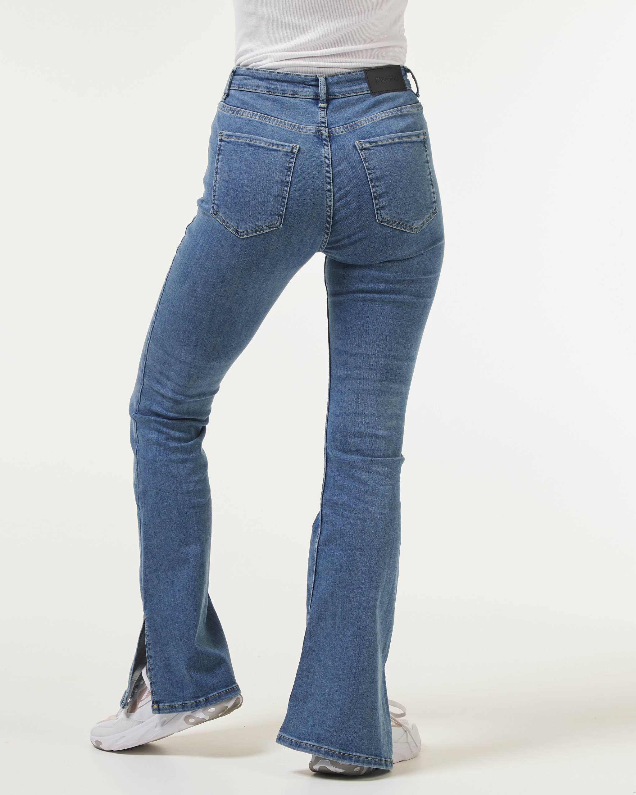 Chrissy Boot Cut Slit Light Blue 6