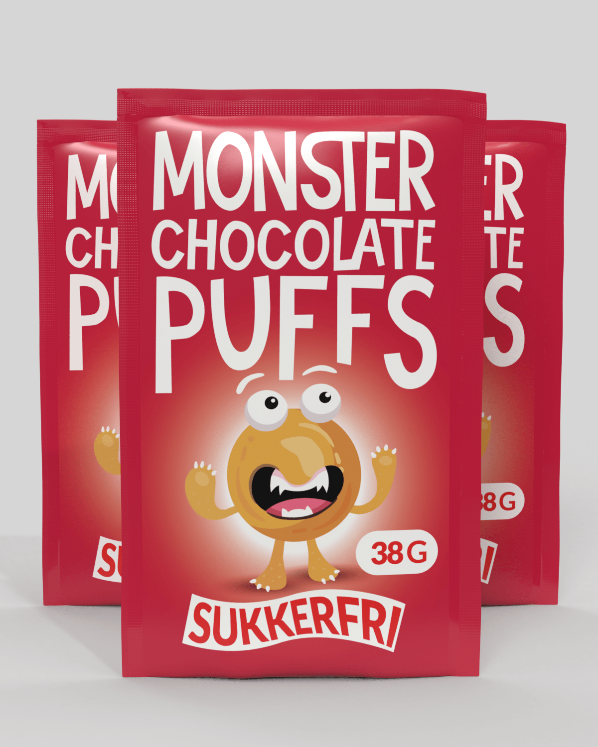 Monster Maltesers - dekket med sukkerfri Hvit Sjokolade 3x38g - TREPAKNING! - gluten
