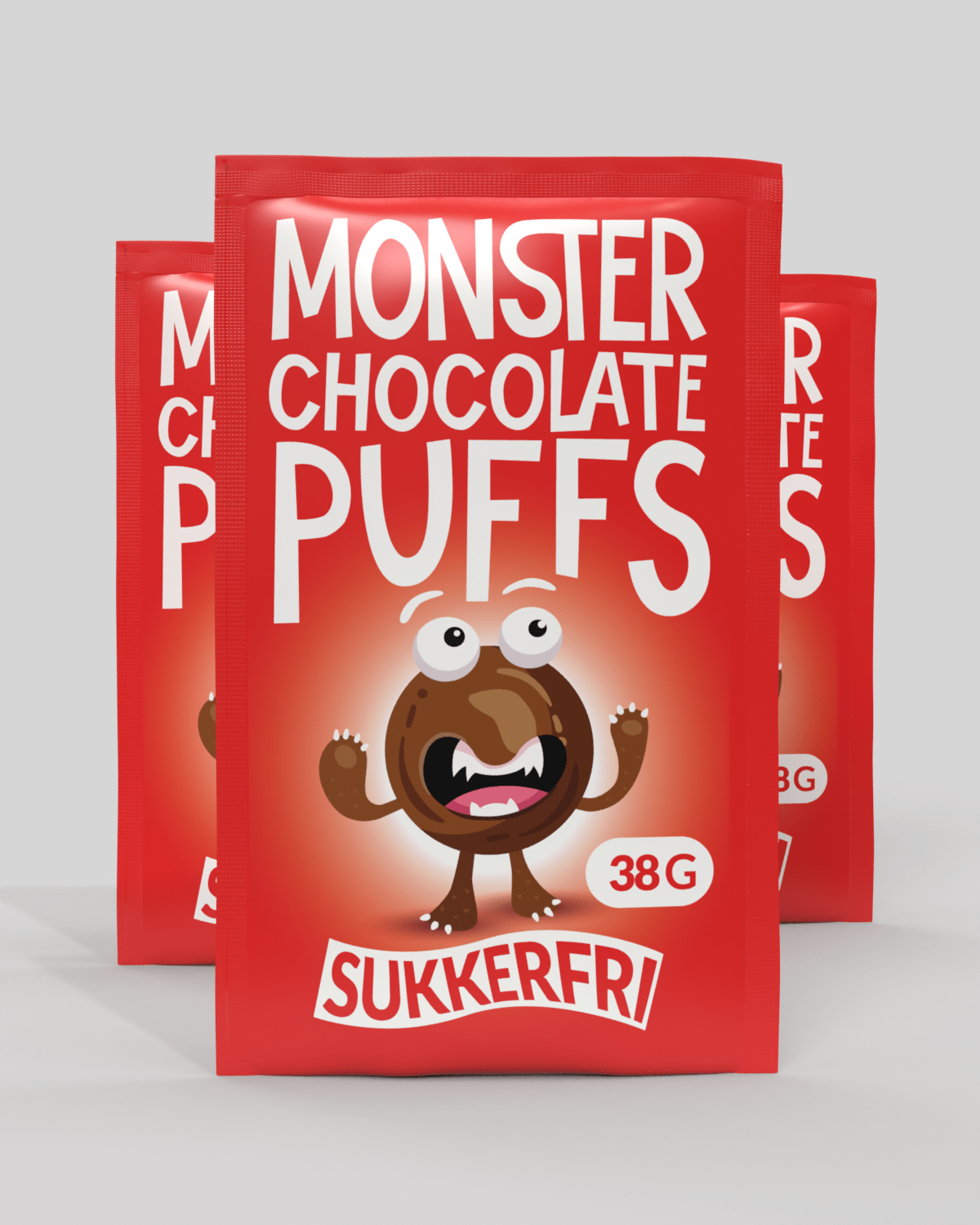 Monster Maltesers - dekket med sukkerfri Melkesjokolade 3x38g - TREPAKNING - gluten