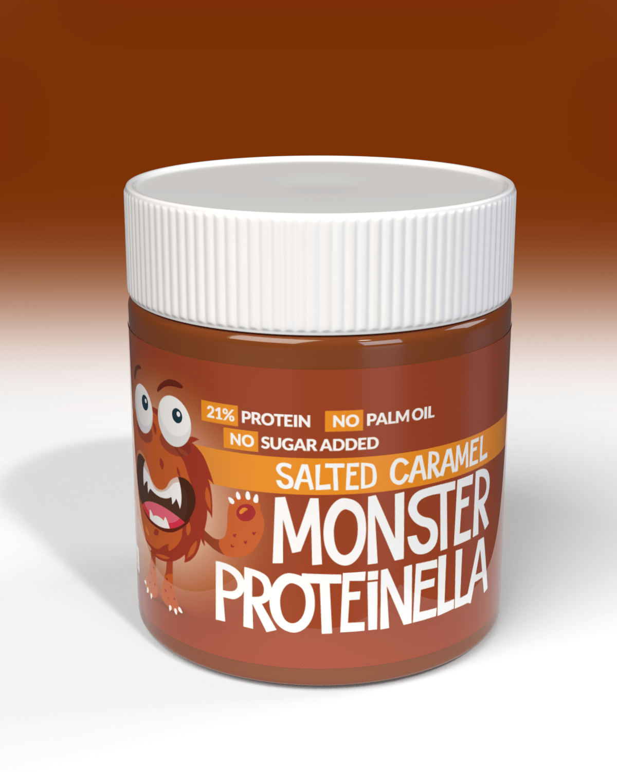 Monster Proteinella - Salted Caramel 250g - hvit sjokolade