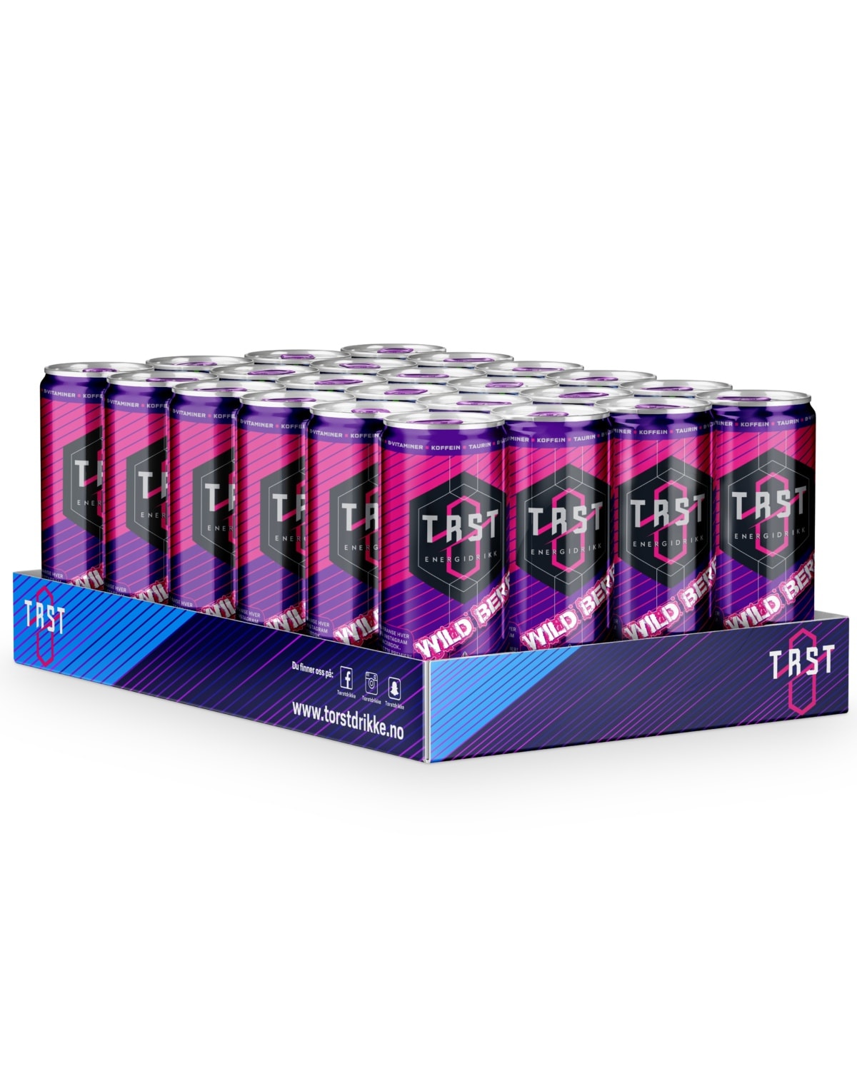 TØRST Energidrikk Wildberry 24x250ml - vitaminer