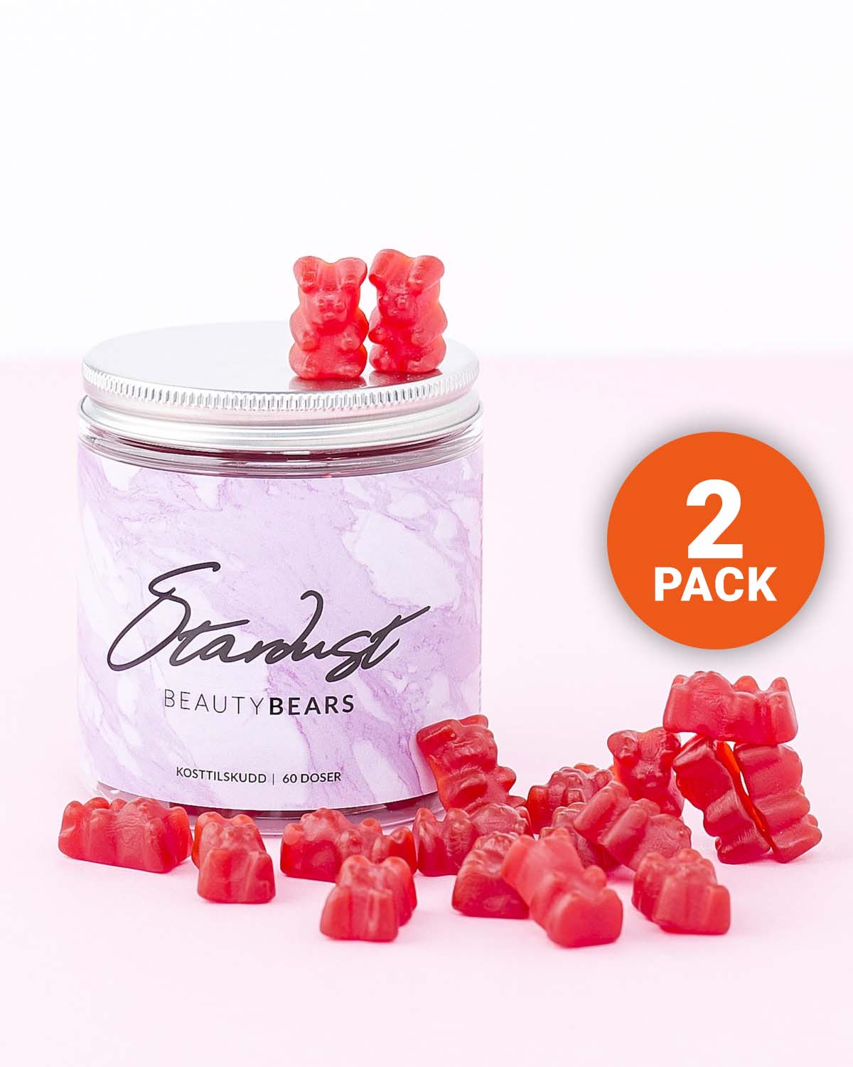 Stardust Hårvitaminer – Hair, Skin &amp; Nails Gummies x2