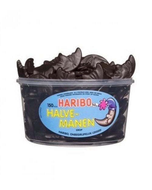 Haribo - Licorice Half Moons 1.2kg - in protein