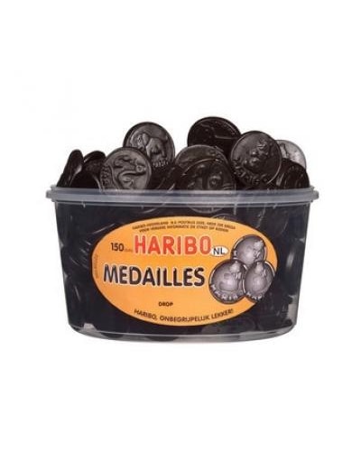 Haribo - licorice medals 1.2kg - in protein