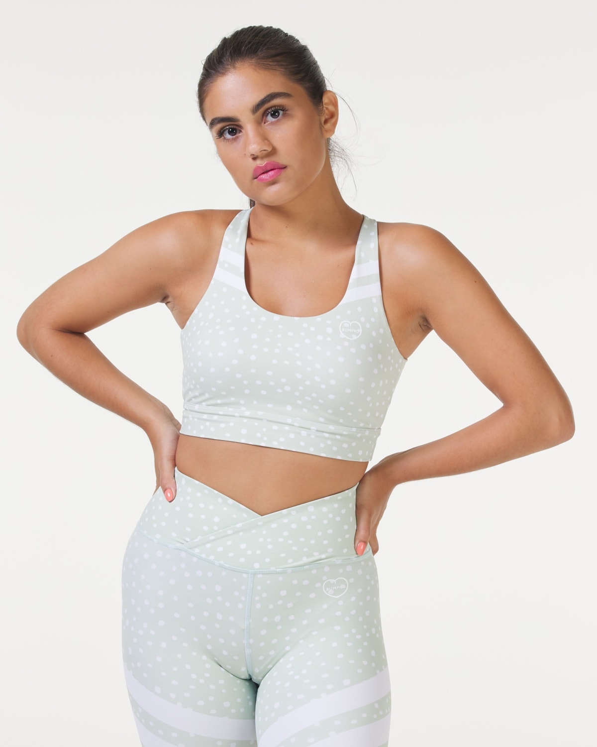 Bumpro Cloud Racer Bra Cool Mint - XL - sports bh