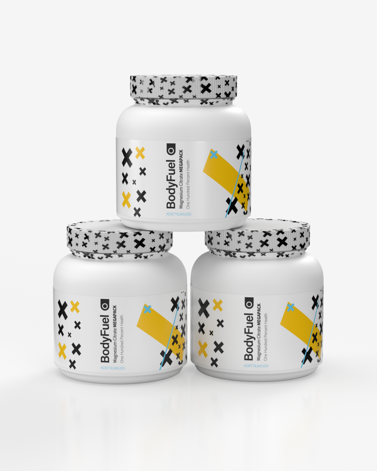 BodyFuel Magnesium Citrate MEGA-PACK - 3x500 tabletter - TREPAKNING! - kosttilskudd