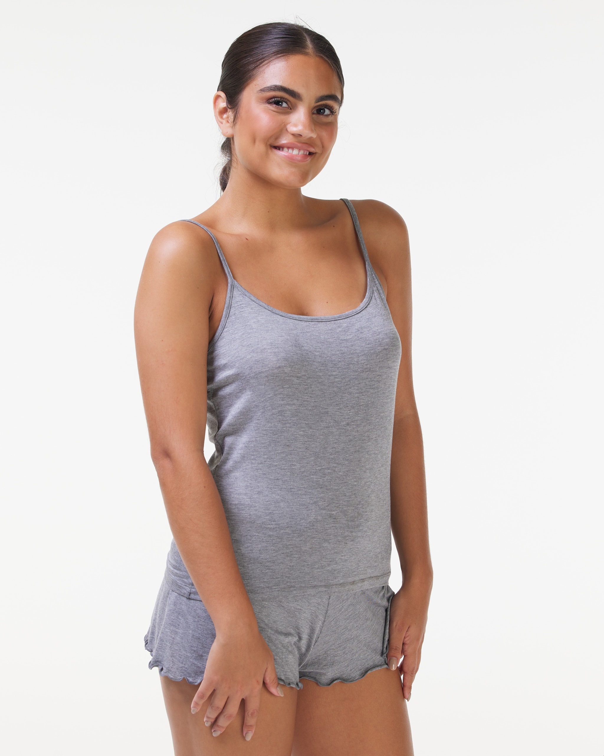 Lounge Basic Singlet Grey 4