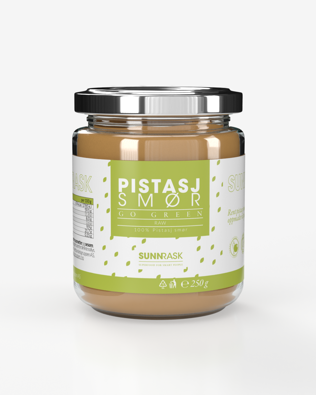 SunnRask Pistasjsmør 250g