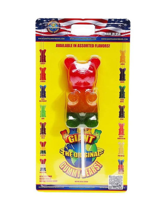 Ginormous Gummi Bear on a Stick USA Import - 227gr - the