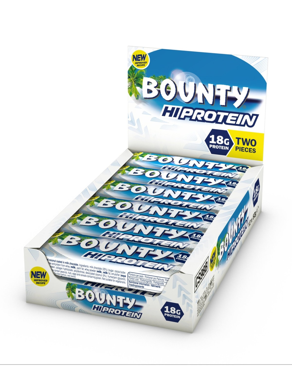 Bounty Protein Bar 12x52g - collagen powder
