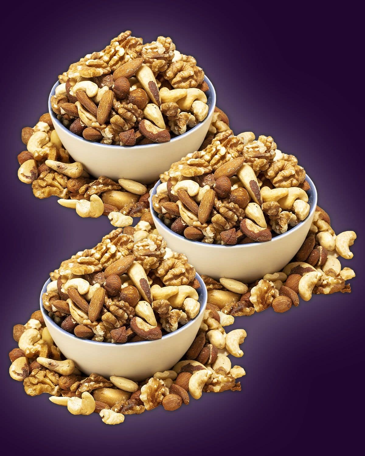 3 x SunnRask Økologisk Nøttemiks (Usaltet) 500g