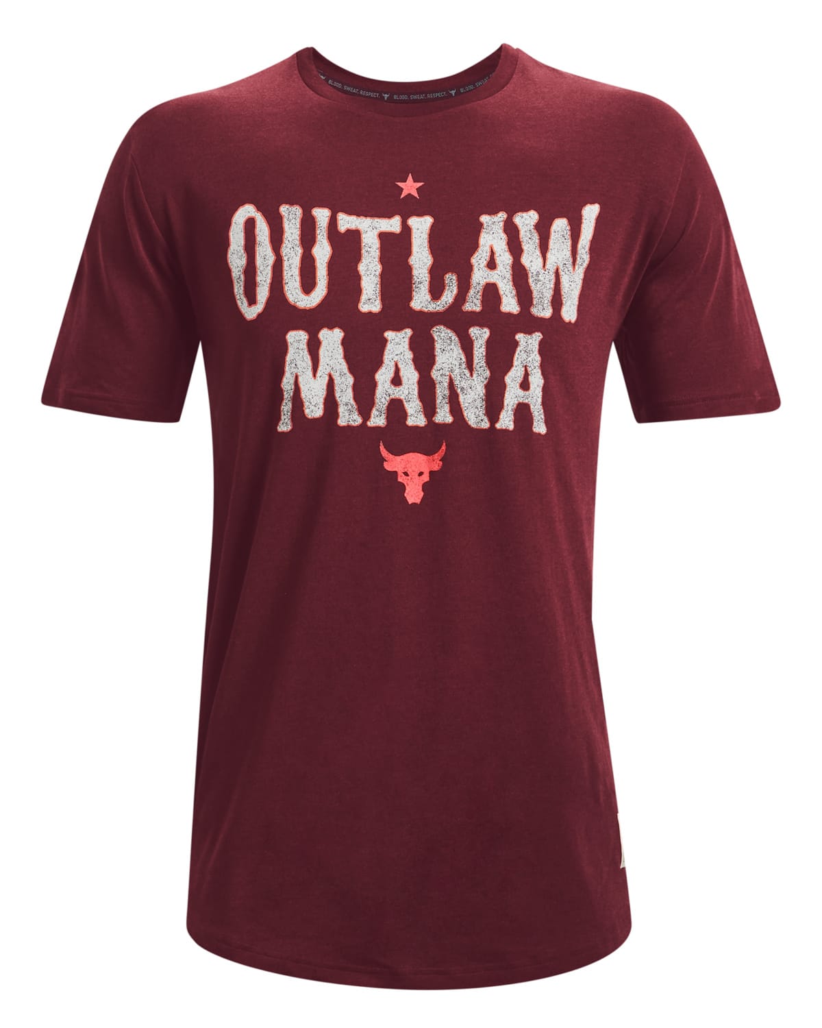 Under Armour Project Rock Outlaw SS Red - L - skjorte