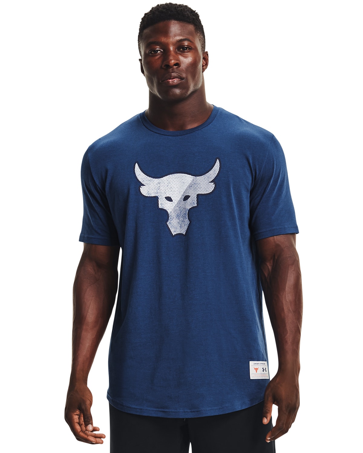 Under Armour Project Rock Training Dept SS Blue - XXL - skjorte