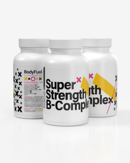 3x BodyFuel Super Strength B-Compleks - 500 DAGSDOSER!