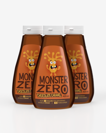 3x Monster Zero Calorie Syrup - Chocolate & Caramel 425ml - TREPAKNING!