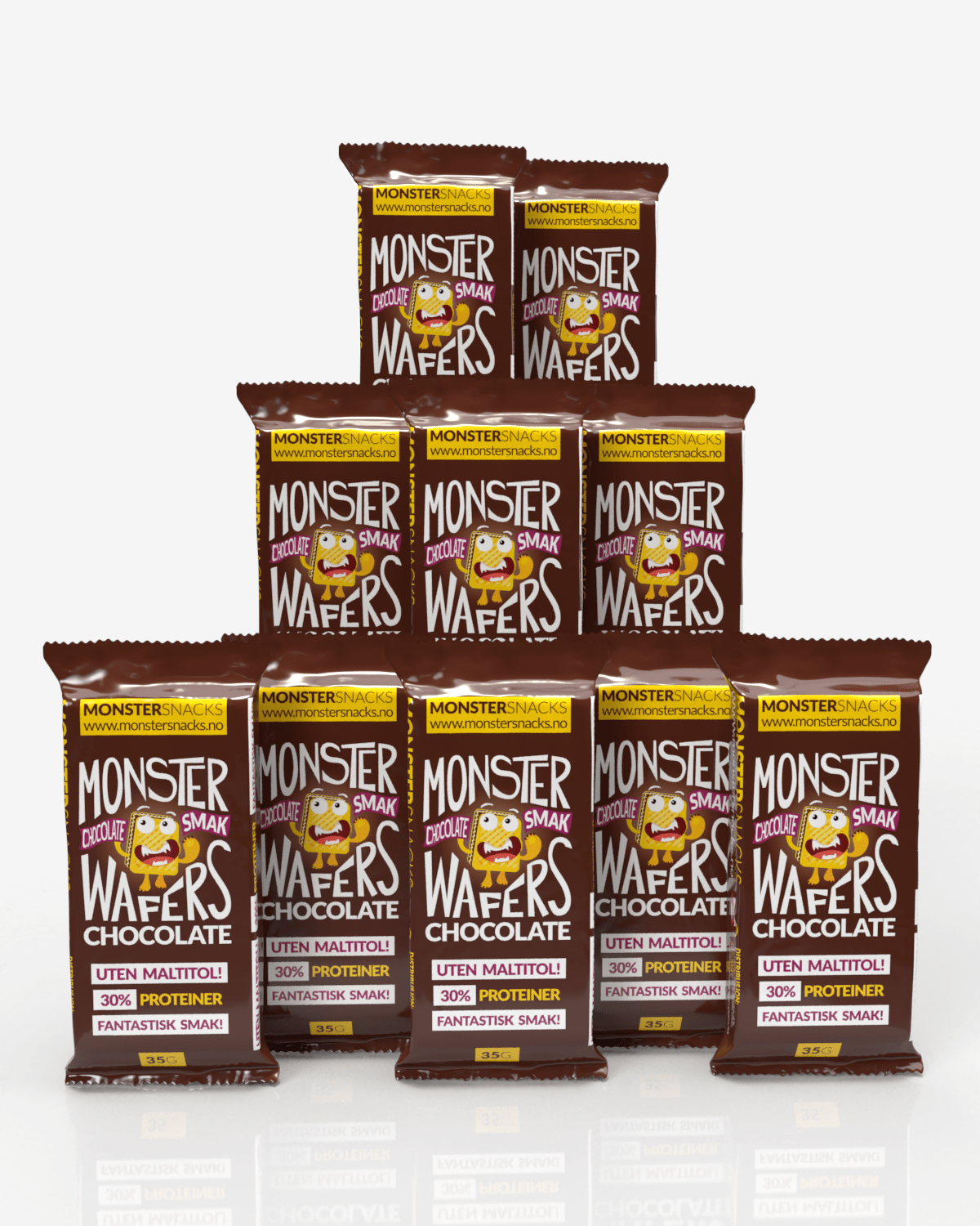 Monster Protein Wafer - Chocolate 10x35g