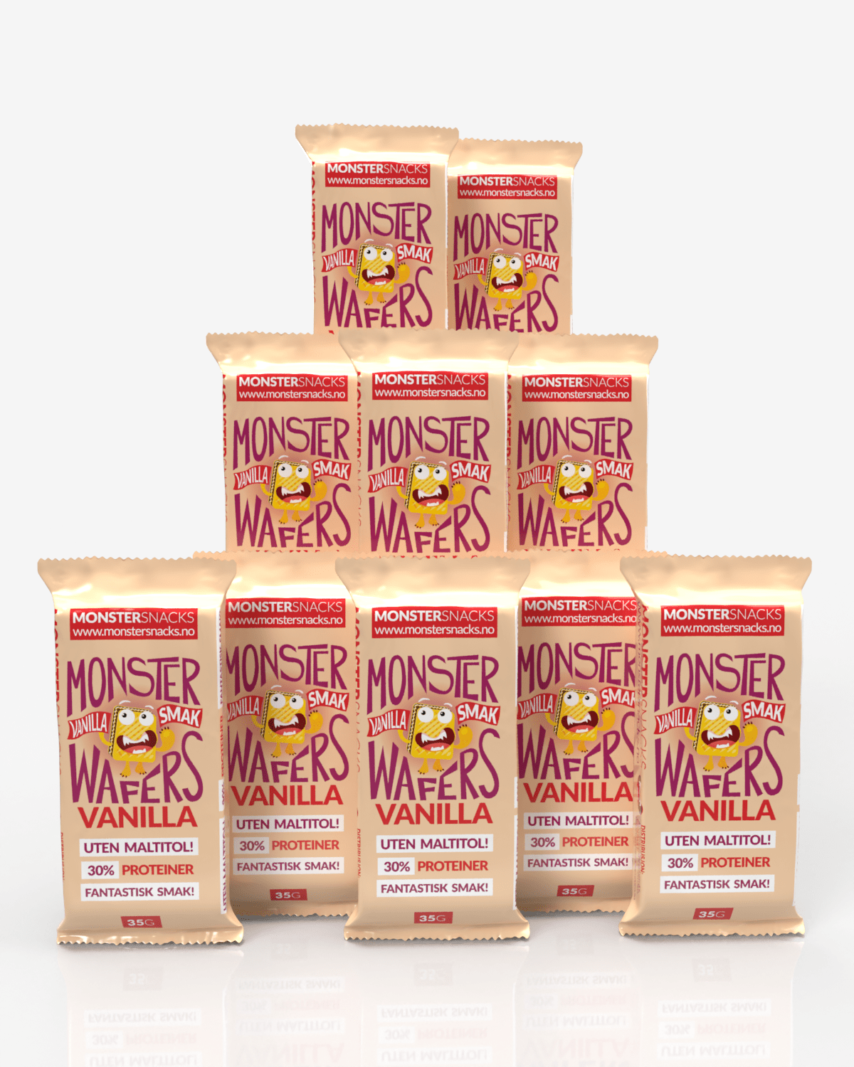 Monster Protein Wafer - Vanilla 10x35g